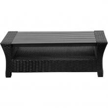 Atlantic Staffordshire Resin Wicker Patio Coffee Table - Black