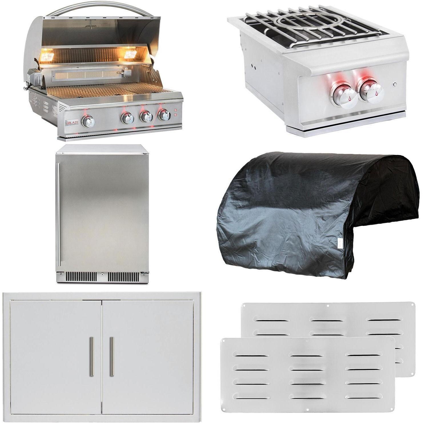 Blaze BLZ-3PRO-LP-7PC-SC Professional LUX 7-Piece 34-Inch Propane Outdoor Kitchen Package thumbnail