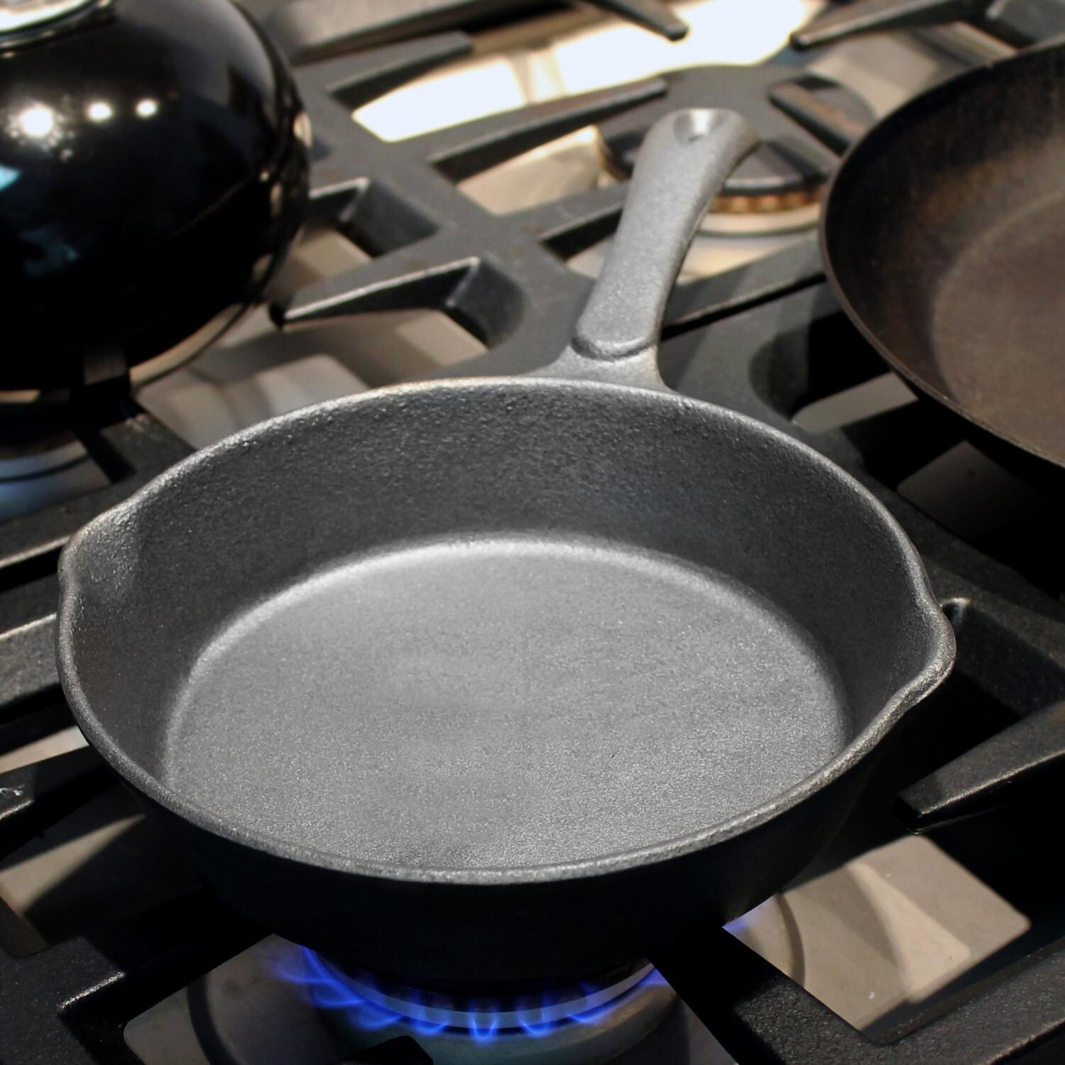 Cajun Cookware 8-Inch Unseasoned Cast Iron Skillet - Lifestyle View thumbnail