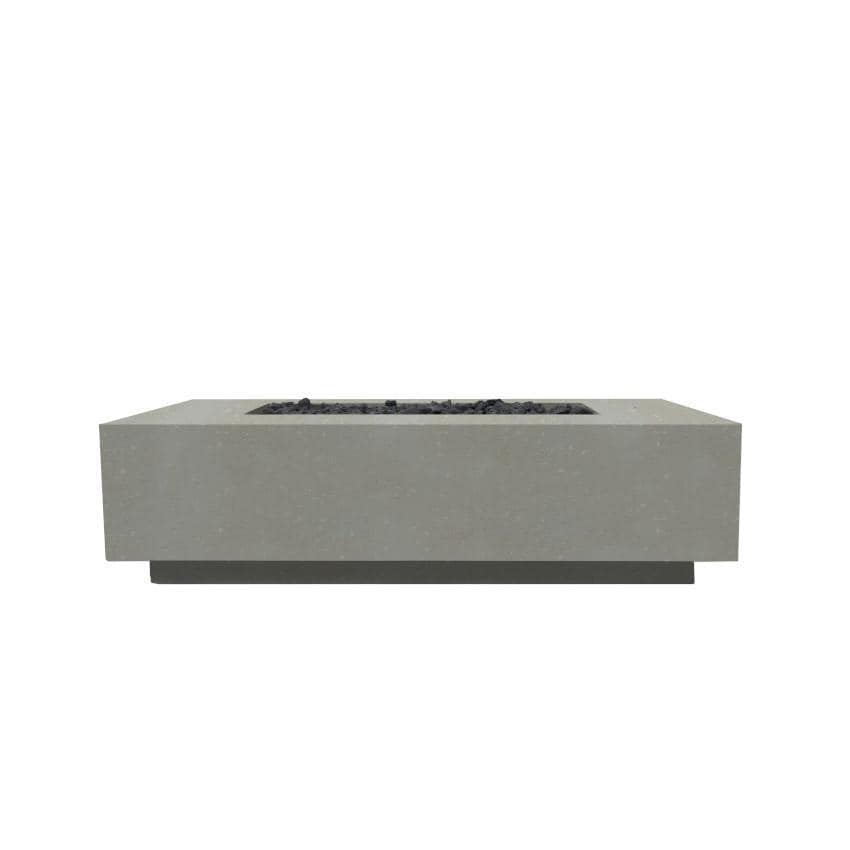 Tavola 8 60-in Rectangular GFRC Propane Fire Pit in Natural by