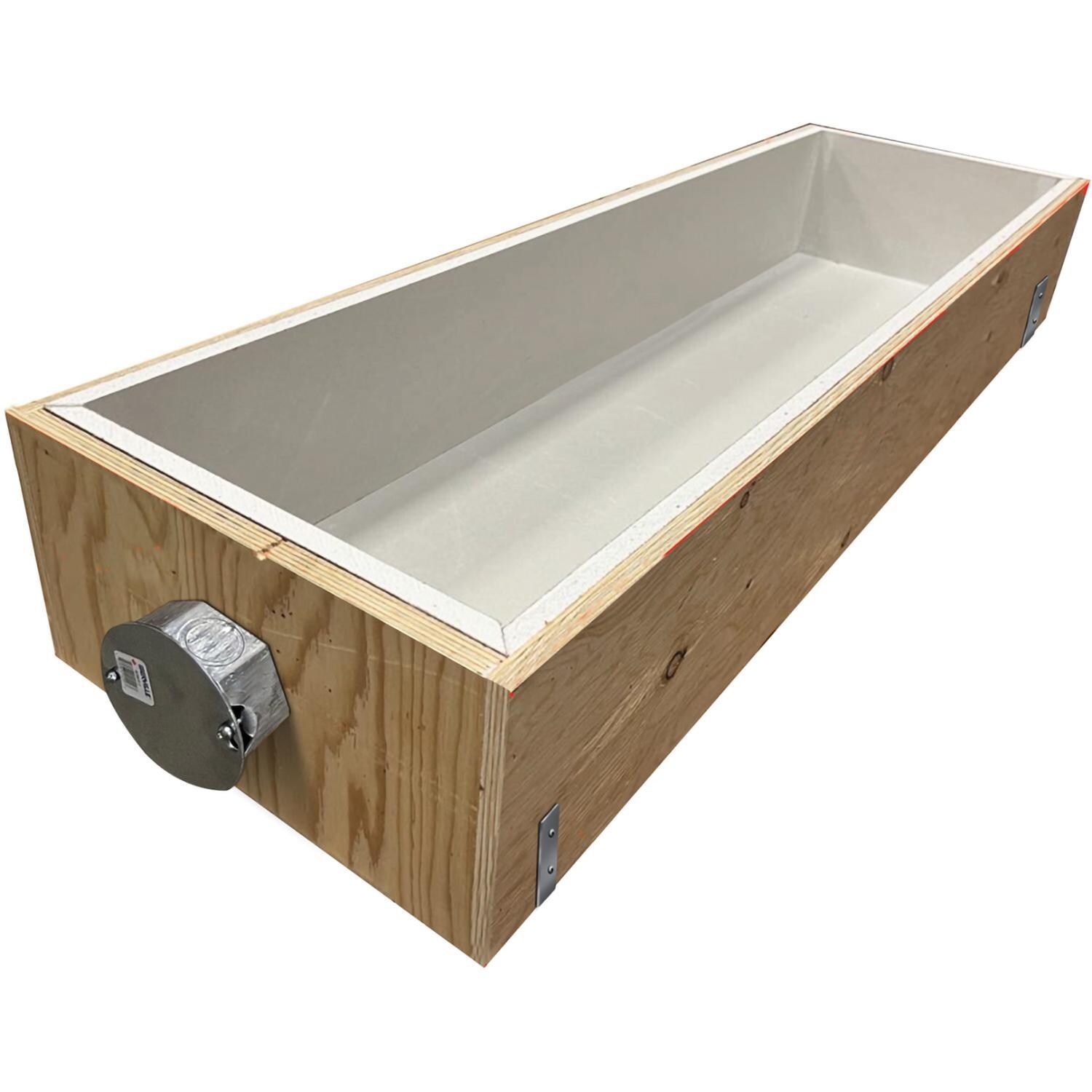 Eurofase EF39FRBE Fire-Rated Box For 39 Inch Flush Mount Applications - Box - White Background thumbnail