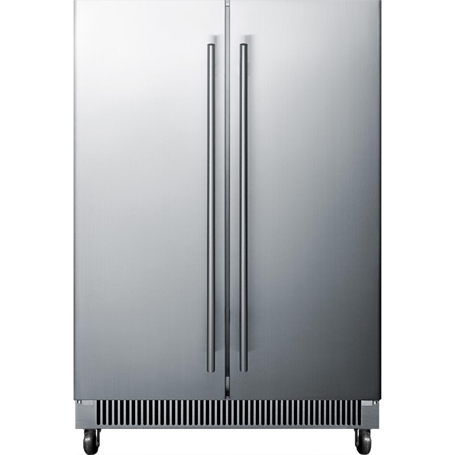 Summit Classic 24-Inch 21 Bottle Dual Zone Wine Cellar / Cooler - Stainless Steel - With Optional Wheels thumbnail