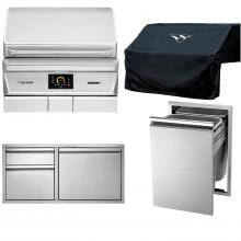 Twin Eagles 4-Piece 36-Inch Pellet Grill Outdoor Kitchen Package image