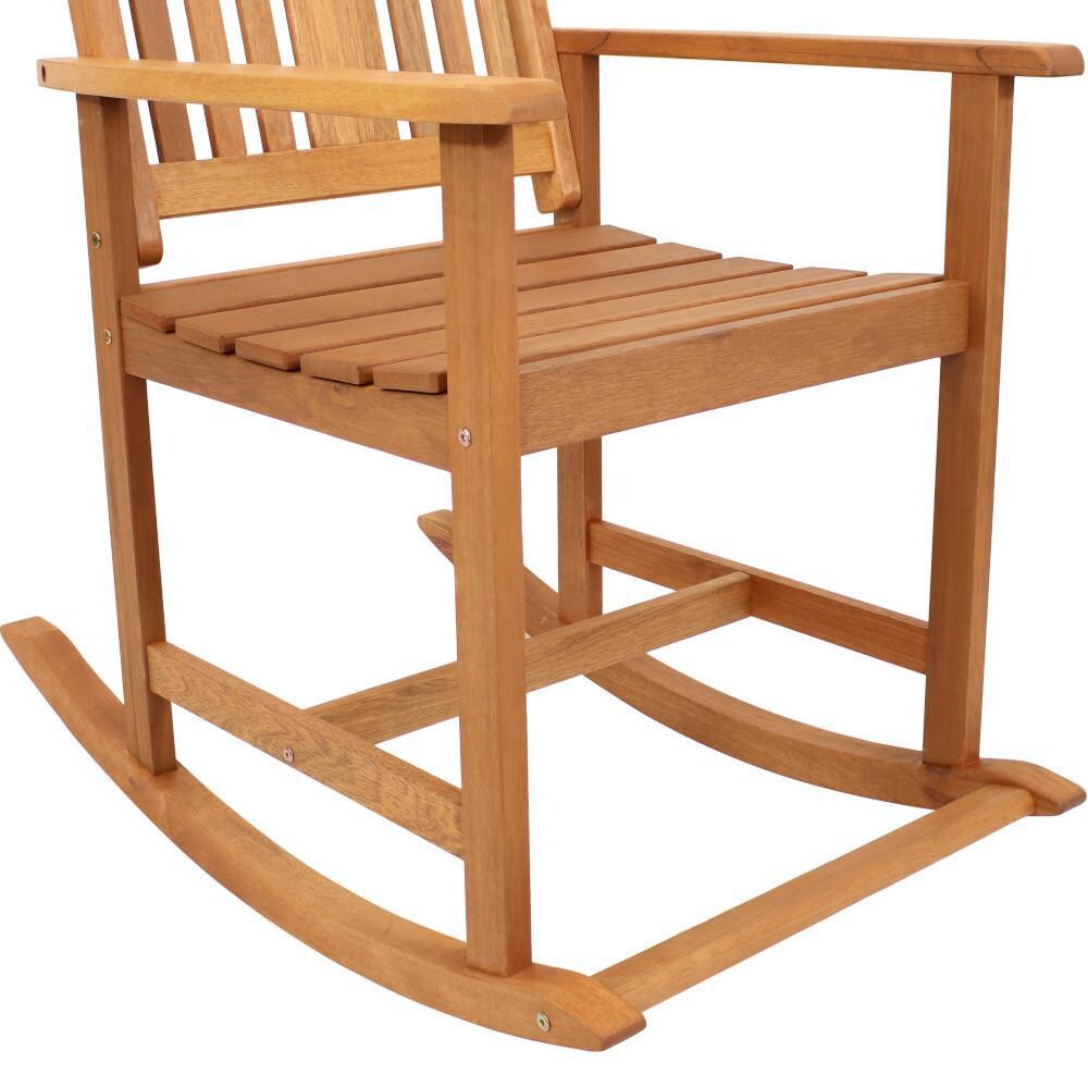 Ultimate Patio Meranti Wood Outdoor Rocking Chair - Seat thumbnail