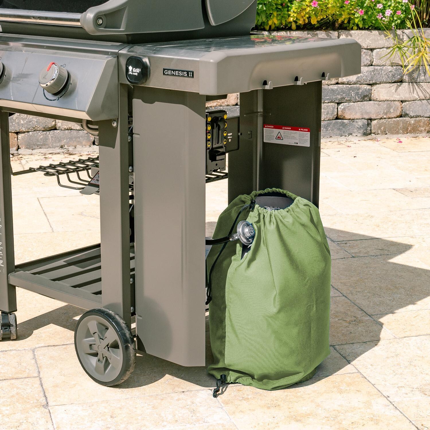 Signature Series Propane Tank Cover by BBQGuys - Lifestyle thumbnail