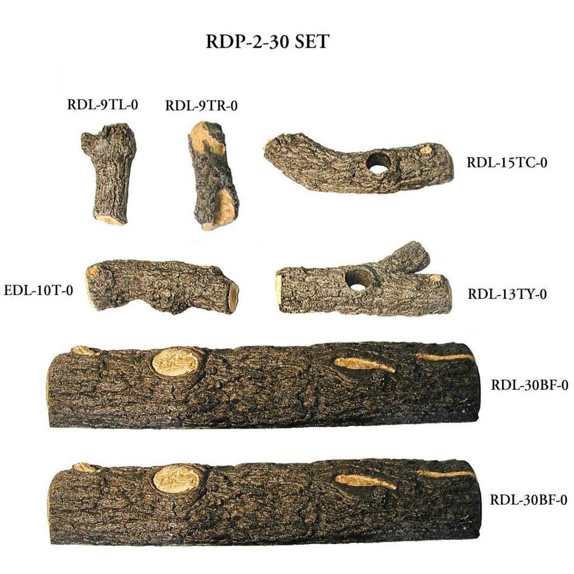 Peterson Real Fyre Golden Oak Designer Plus 30-Inch Log Breakdown thumbnail