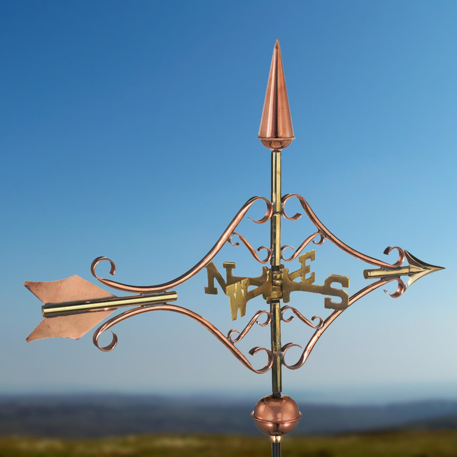 Victorian Arrow Garden Weathervane W/ Garden Pole By Good Directions