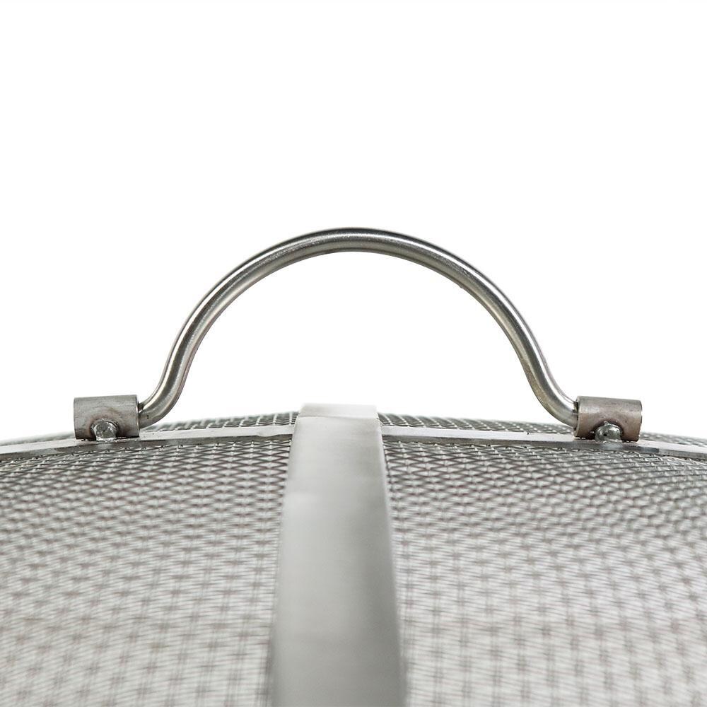 Ultimate Patio 24-Inch Stainless Steel Fire Pit Spark Screen - Handle