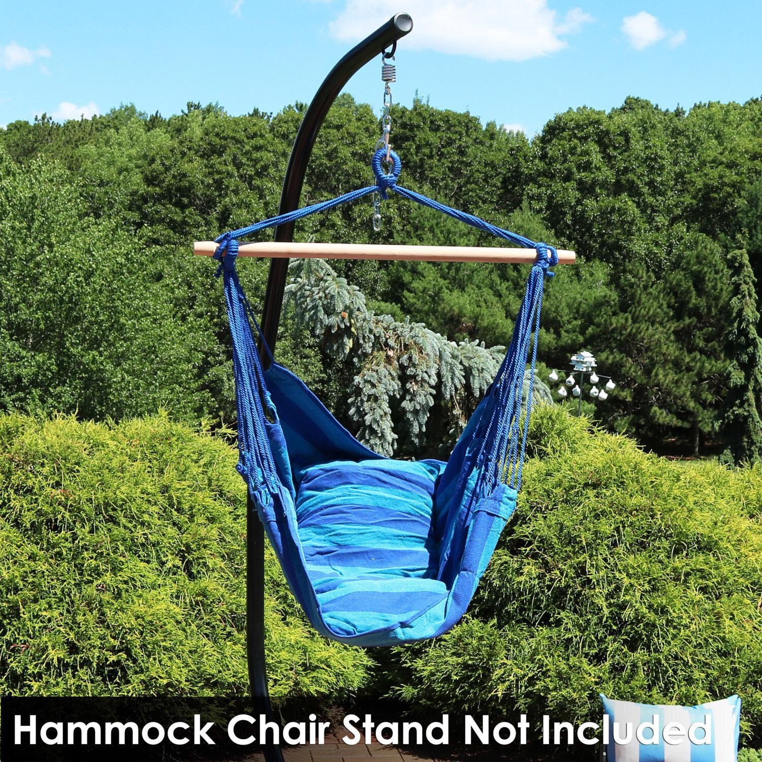 Ultimate Patio Hanging Hammock Chair w/ Cushions - Oasis - Lifestyle thumbnail