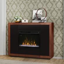 Dimplex Salazar 50-Inch Electric Fireplace Mantel - Acrylic Ice Embers - Mocha - GDS33GD-1681MA image