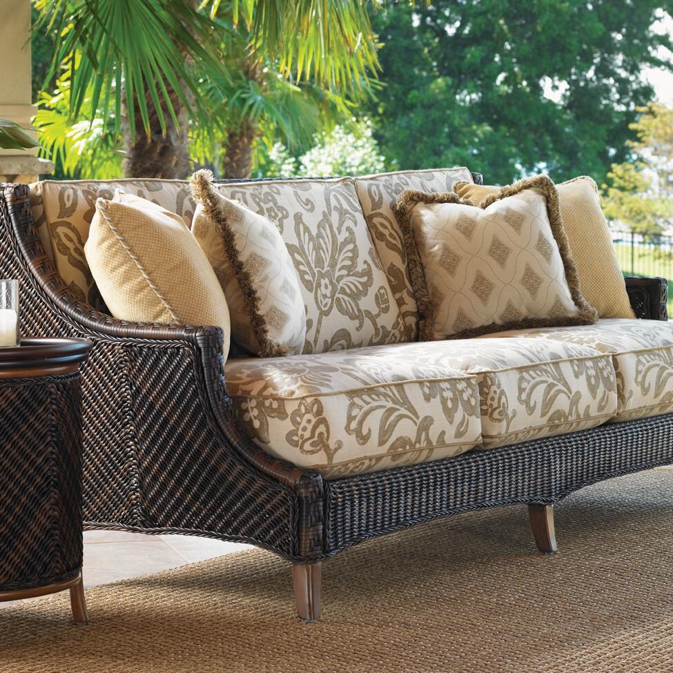 Tommy Bahama 3170-33 Island Estate Lanai Wicker Patio Sofa thumbnail