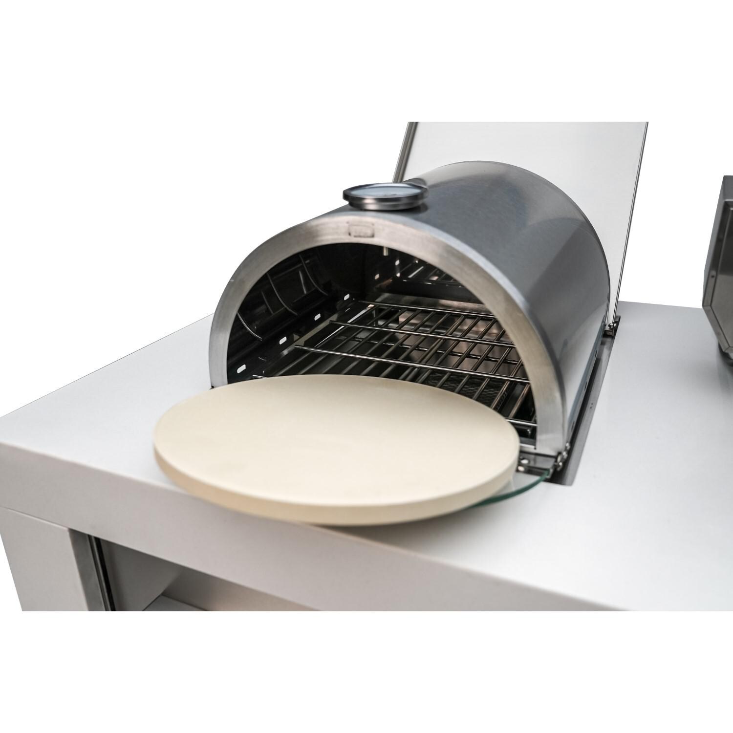 Mont Alpi - MASBP - Pizza Oven Attachment For Side Burners - Front Open Stone Out thumbnail