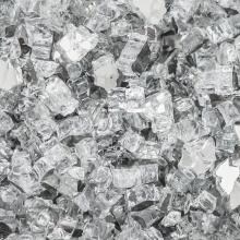 Lakeview Outdoor Designs 1/2-Inch Diamond Clear Reflective Fire Glass - 50 Pounds image