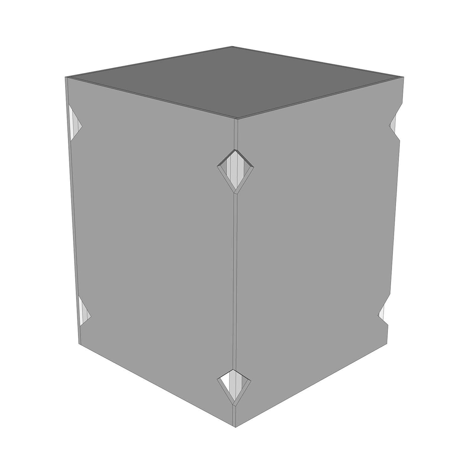 Universal Ready To Finish BBQ Island 90 Degree Corner Cabinet - RTF90C-29-CC - White Baackground thumbnail