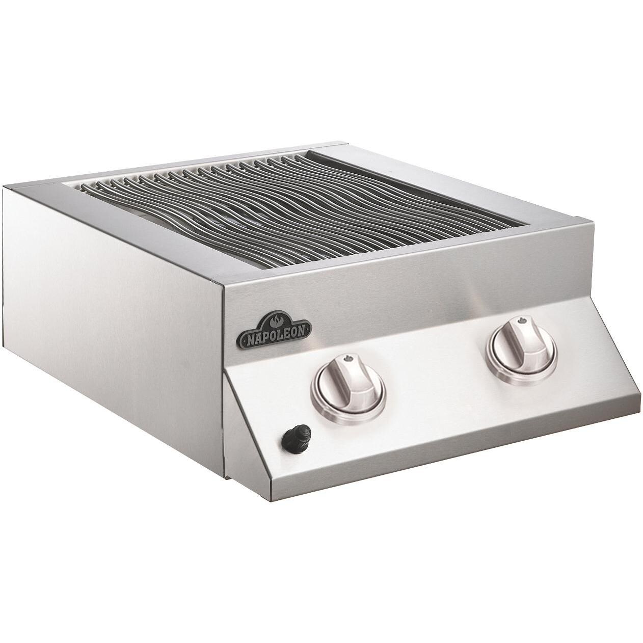 Napoleon Built-In Natural Gas Flat Top Dual Side Burner - BISB245NFT