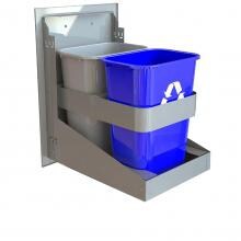Alfresco 20-Inch Dual Roll-Out Trash & Recycle Bin - AXE-TC2D image