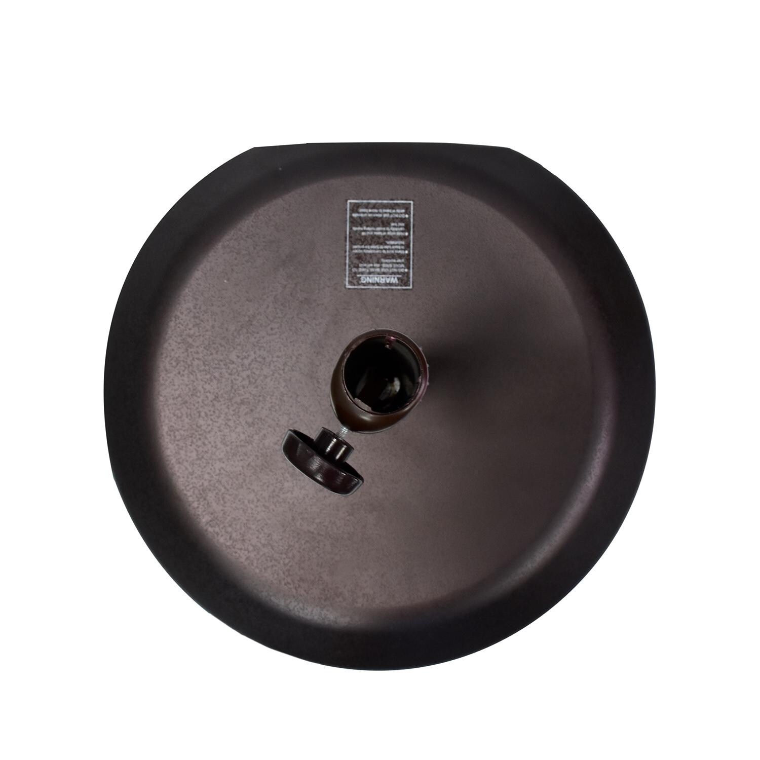 California Umbrella 70lb Bronze Umbrella Base With Wheels - Top View thumbnail