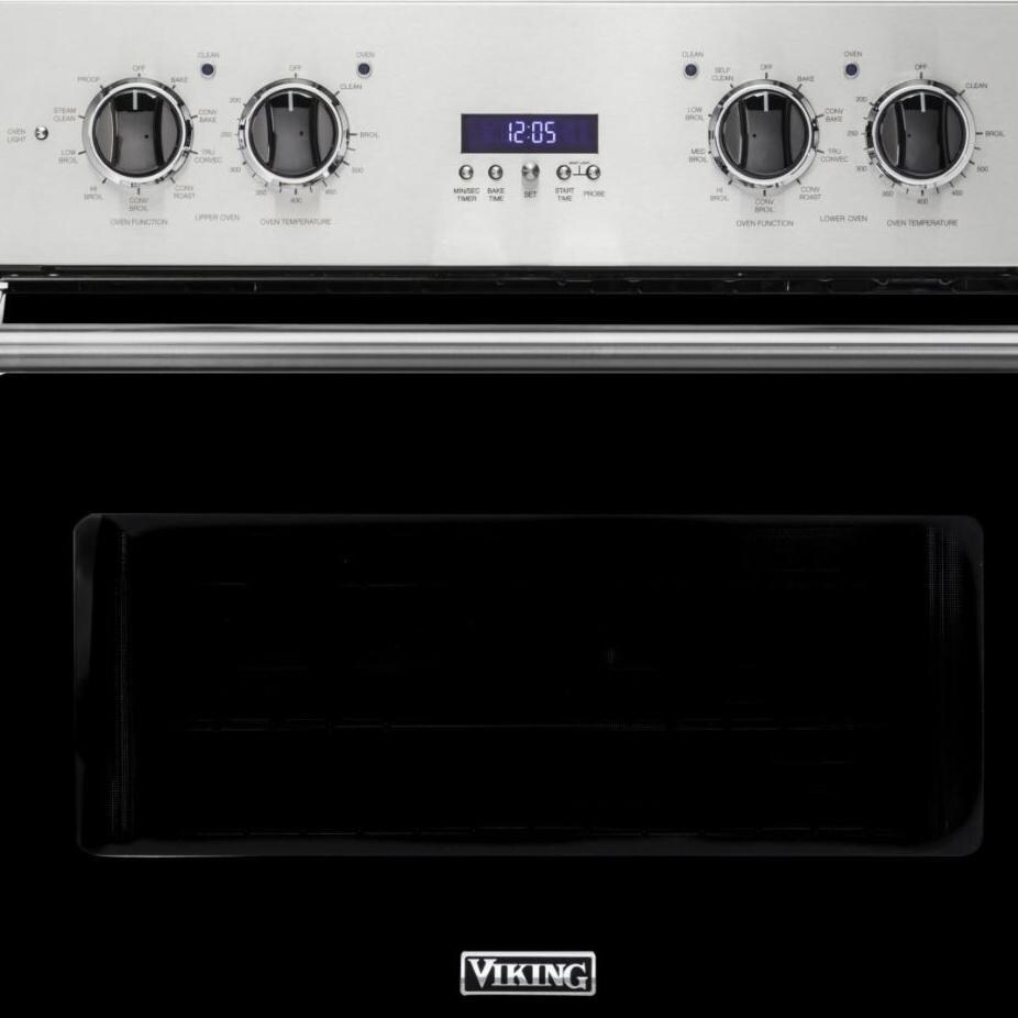 Viking Professional 5 Series 30-Inch Convection Electric Double Oven - Top Oven and Controls thumbnail