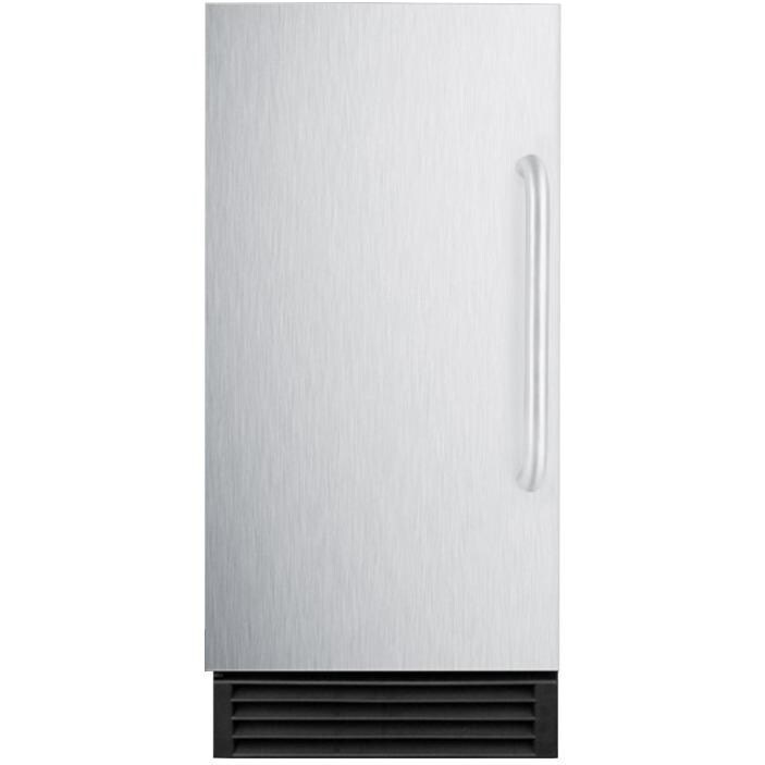 Summit 50 Lb. 15-Inch Commercial Built-In / Freestanding Clear Ice Maker - Stainless Steel - BIM44G thumbnail