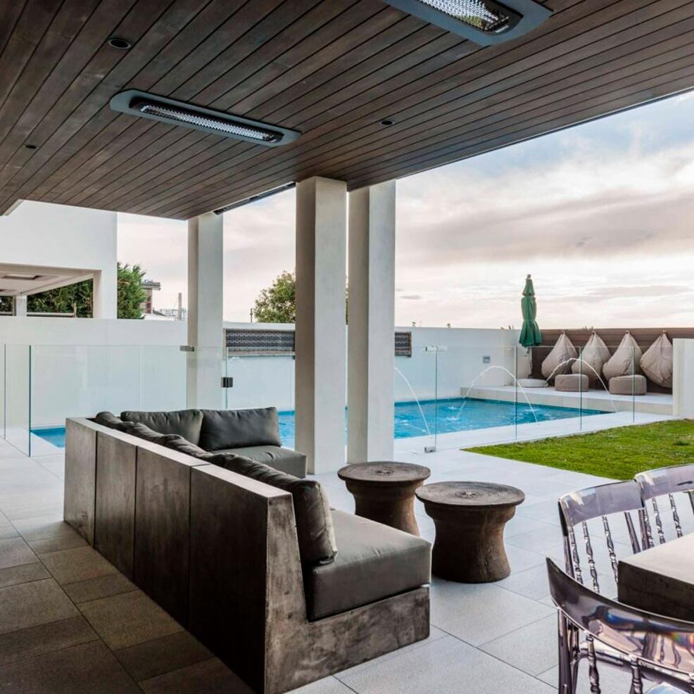 Bromic Ceiling Recess Kit For Tungsten Electric Heaters - Installed Pool thumbnail