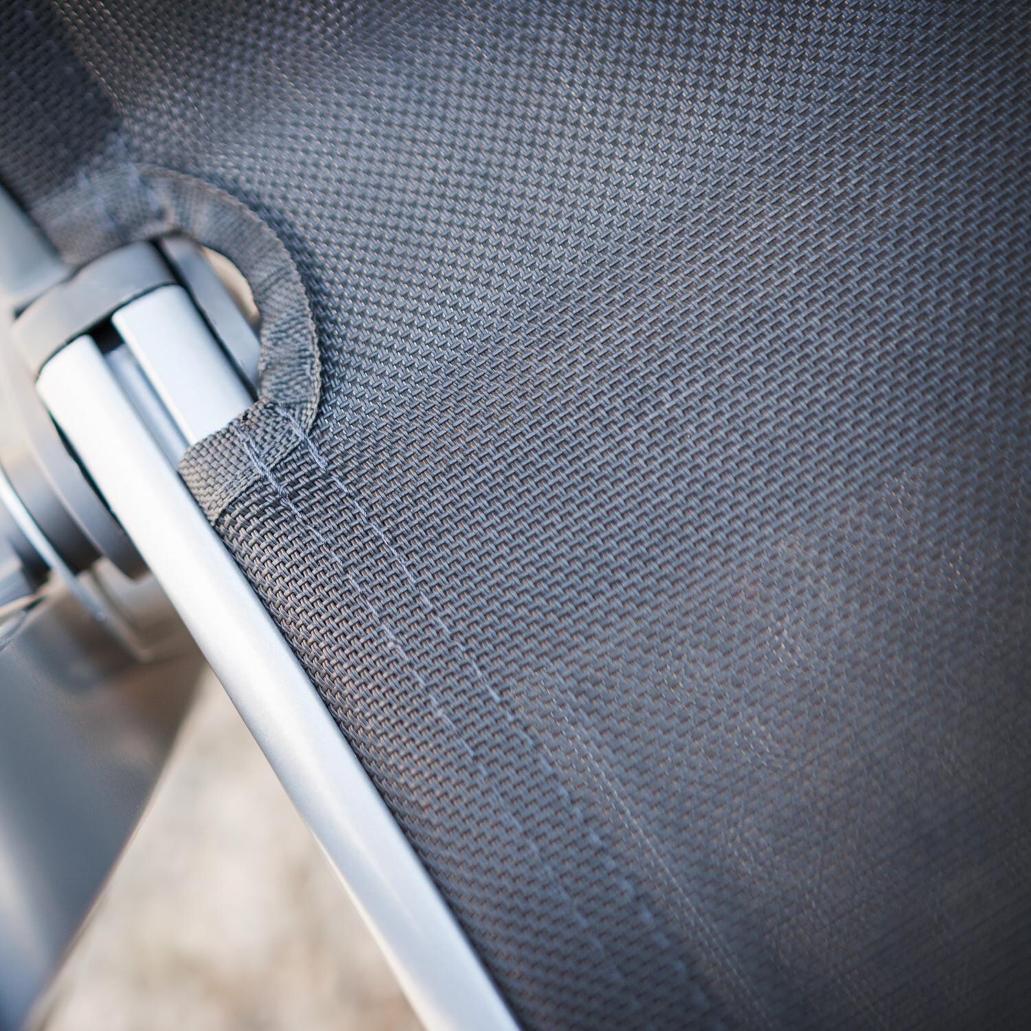 Kettler Basic Plus Aluminum Patio Dining Arm Chair - Sling Detail thumbnail