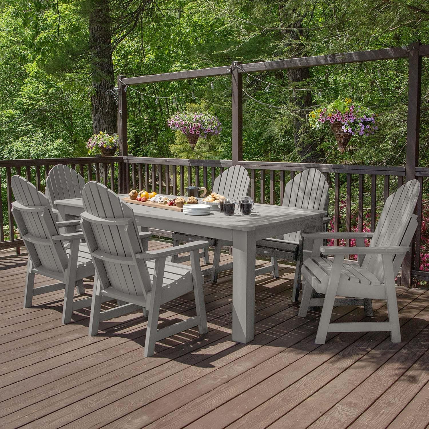 Lakeview Outdoor Designs Dream Bay 7 Pc Recycled Plastic Dining Set in Harbor Gray by Lakeview - LV-ST7HM1CO5AA-HGR