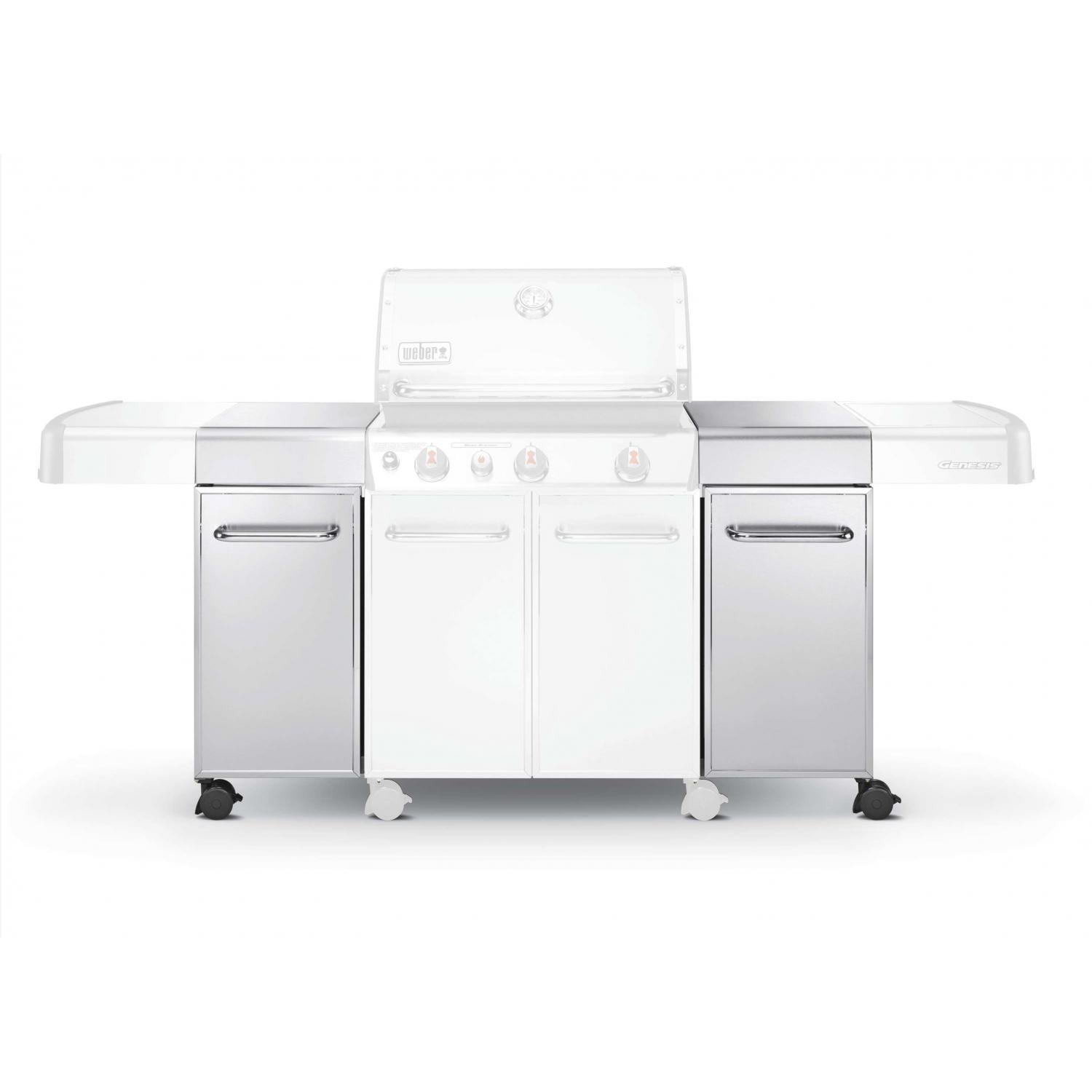 Weber Genesis Island Cabinetry For S 300 Series Gas Grills Weber Genesis Island Cabinetry For S 300 Series Gas Grills Stainless Steel