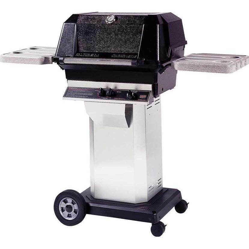 MHP WNK4 Freestanding Natural Gas Grill With NuStone Shelves And