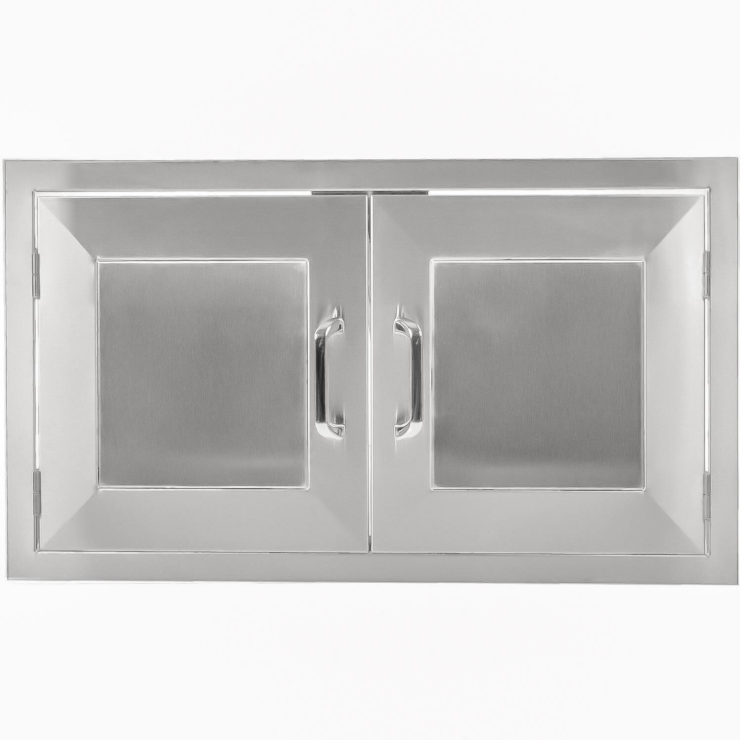 BBQGuys.com Kingston Panel Series 36-Inch Stainless Steel Enclosed Cabinet Storage thumbnail