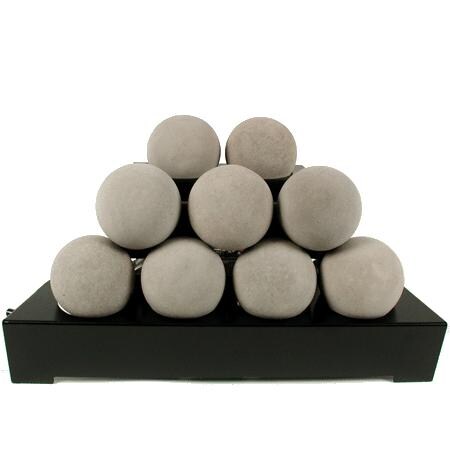 Rasmussen 20-Inch Natural ALTERNA See-Thru FireBall Set With Vent-Free Black Chassis Burner thumbnail