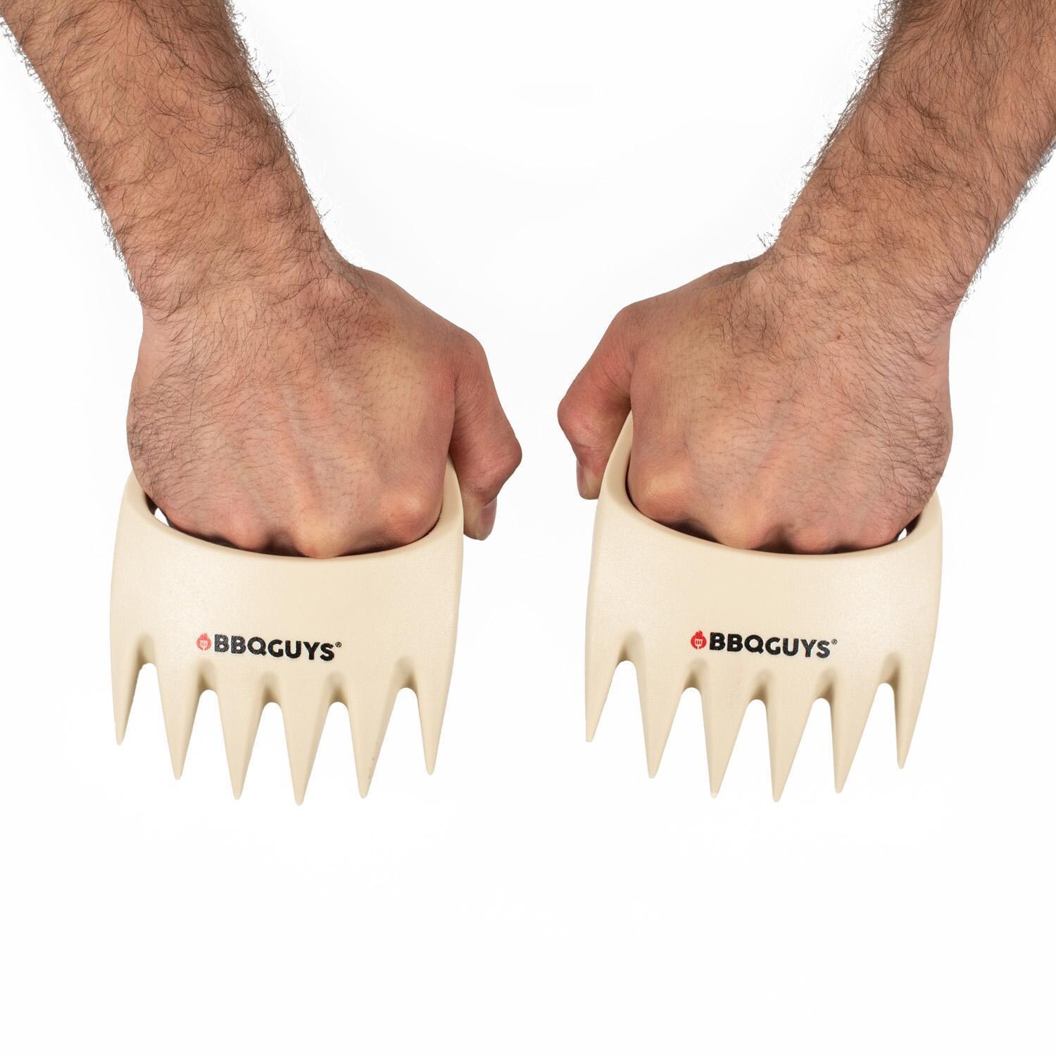 BBQGuys Signature BBQ-MC Meat Claws - Being Held - White Background thumbnail