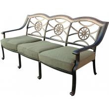Darlee Ten Star Cast Aluminum Patio Sofa image