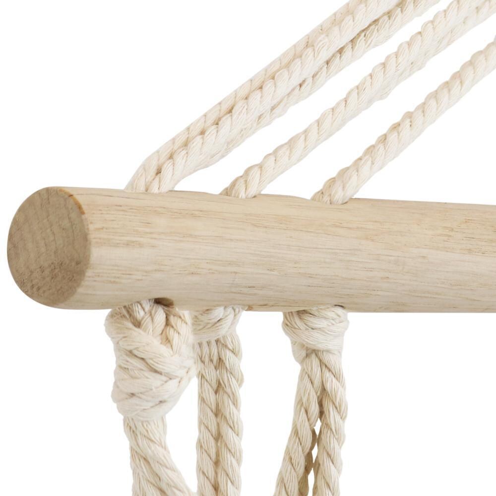 Ultimate Patio Polycotton Hammock Chair w/ Armrests - Storm - Bar Detail thumbnail