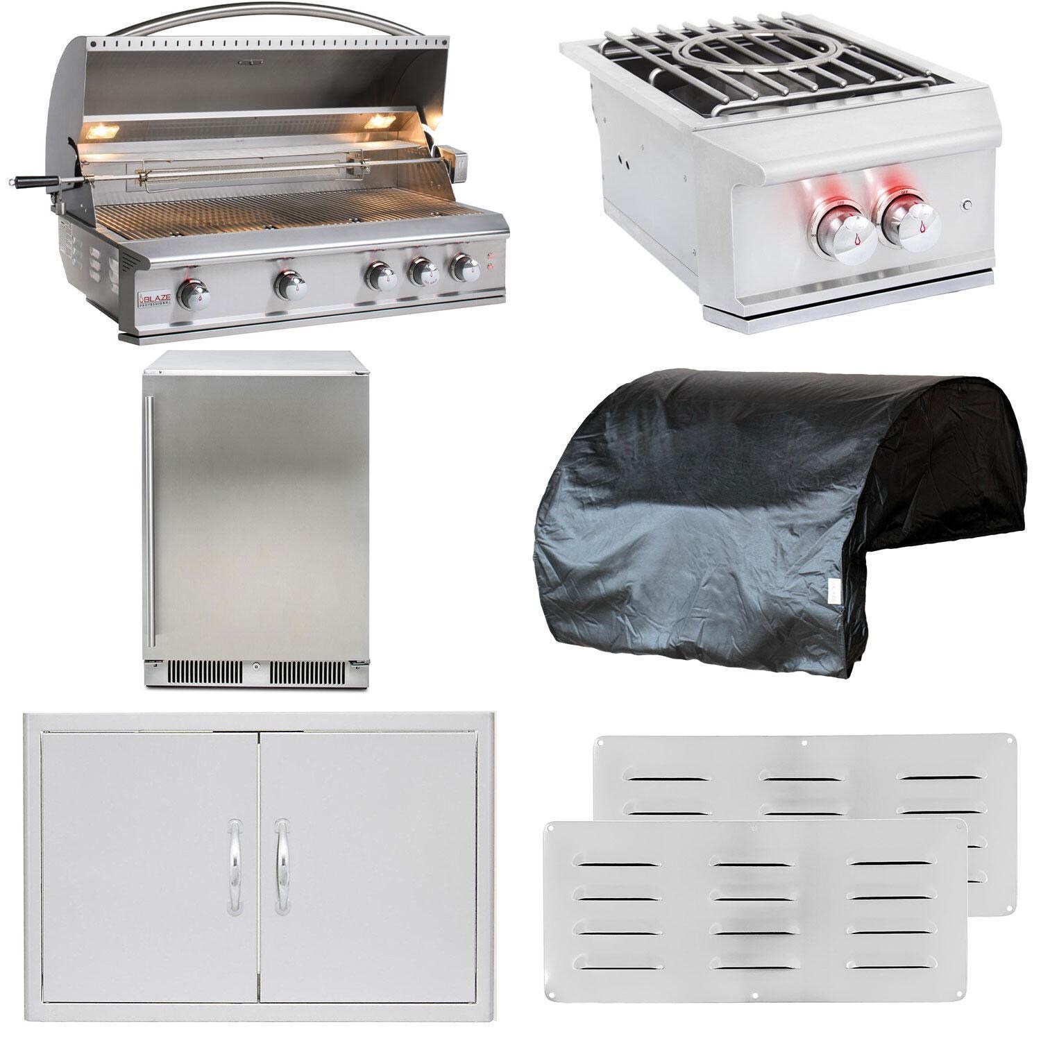 Blaze Professional LUX 7-Piece 44-Inch Natural Gas Outdoor Kitchen Package