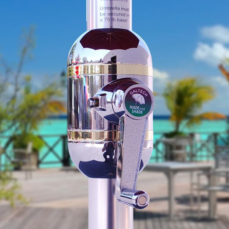 Galtech 11 Ft. Octagonal Patio Umbrella W/ Crank Lift - Crank Lift Detail thumbnail