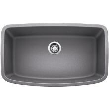 Blanco Valea Super 32 X 19 Silgranit II Single Bowl Undermount Sink - Metallic Gray - 441775 image
