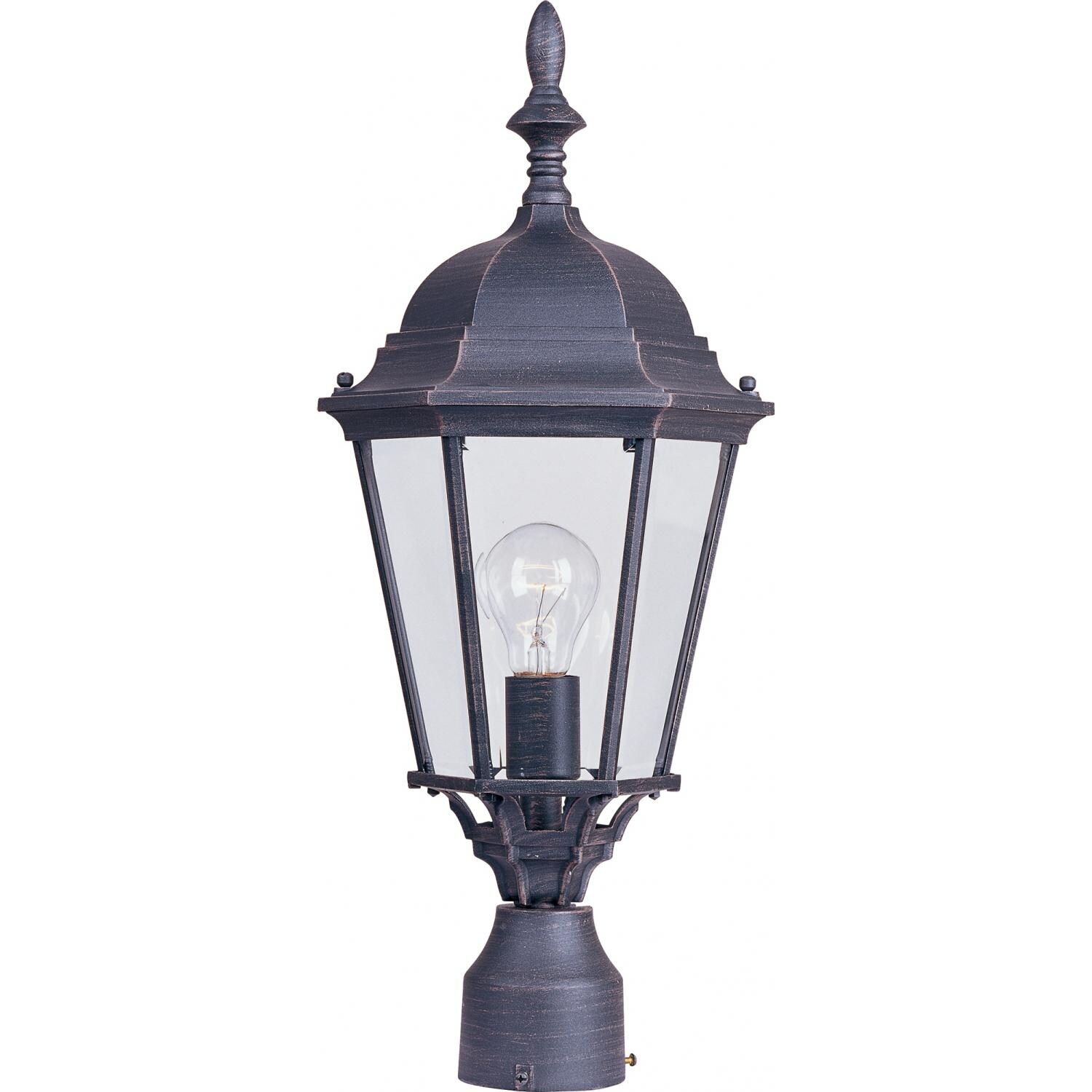 Maxim Westlake One Light 21-Inch Outdoor Post Light - Rust Patina - 1005RP