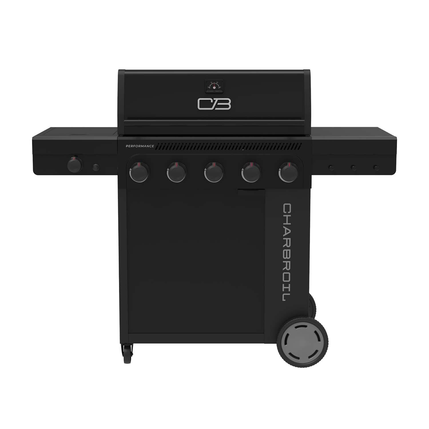 Charbroil 463463025 5-Burner Propane Grill - Black - White Background thumbnail