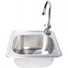 Fire Magic 15 X 15 Outdoor Rated Stainless Steel Sink With Cold Water Faucet image