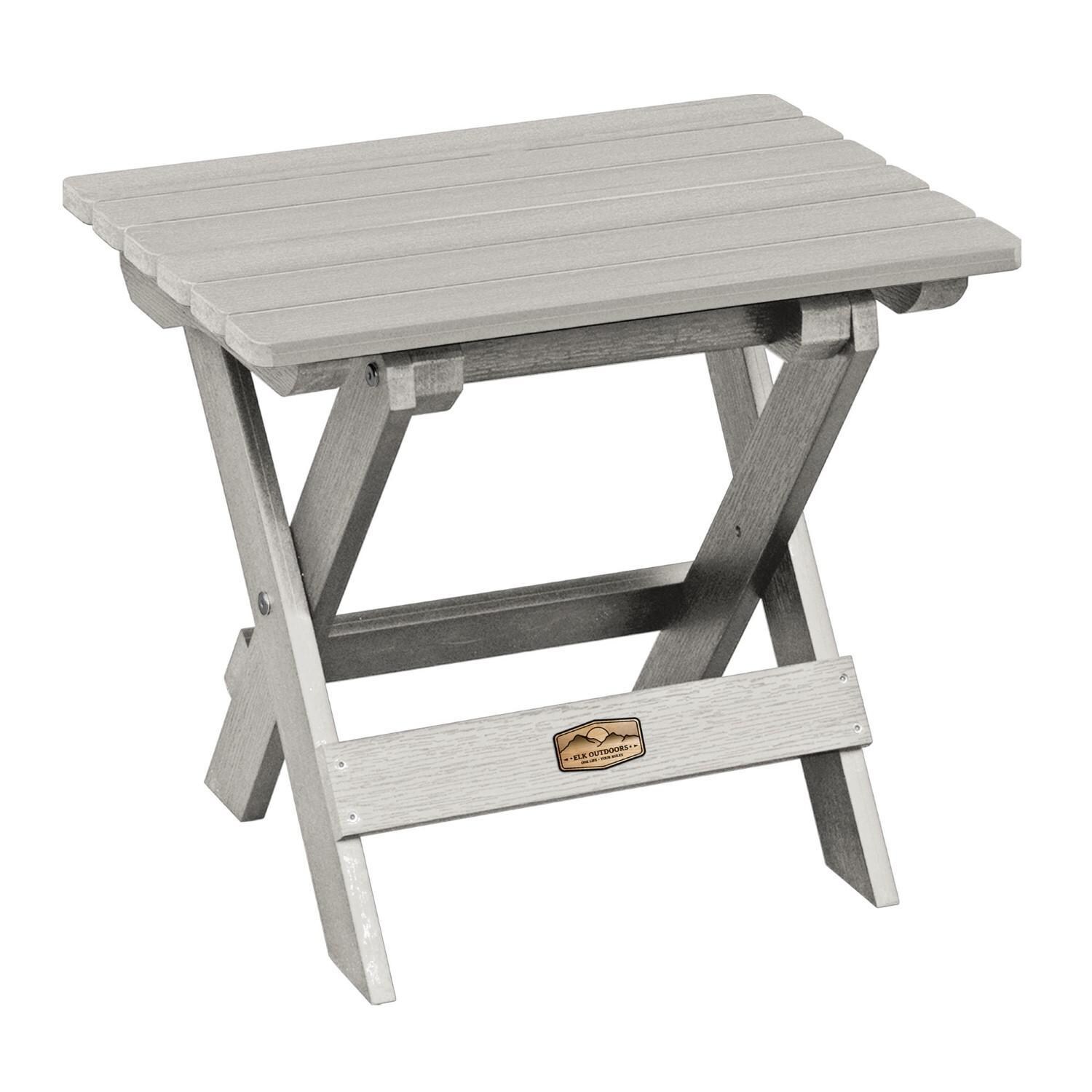 Lakeview The Charmville Folding Side Table - Harbor Gray - On White thumbnail
