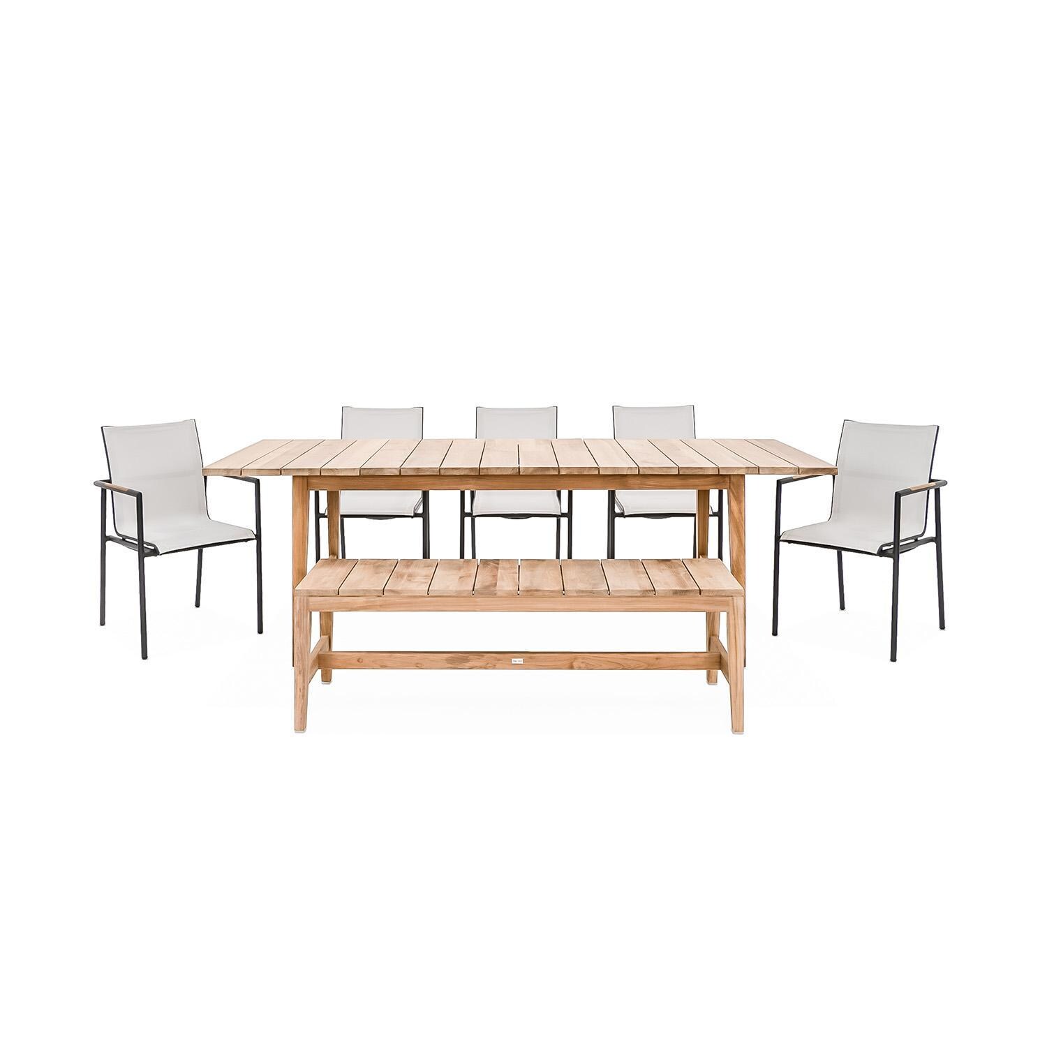 Paros/Capri/Capri Expansion 7 Piece Dining Set By Teak + Table