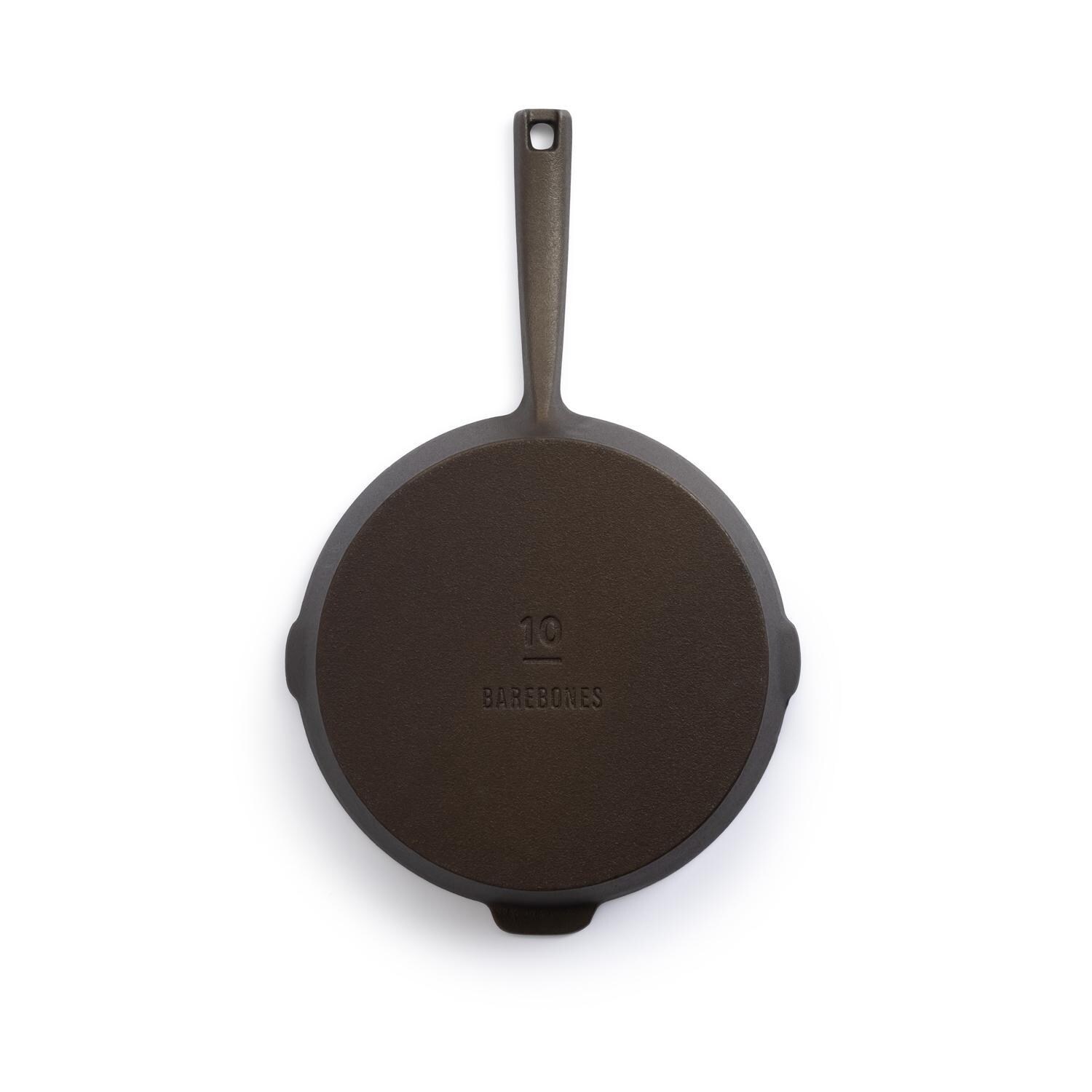 Barebones Living CKW-317 10-Inch All-In-One Cast Iron Skillet - Bottom View - White Background thumbnail