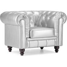 Zuo Modern Aristocrat Armchair Silver Leatherette 900102 image