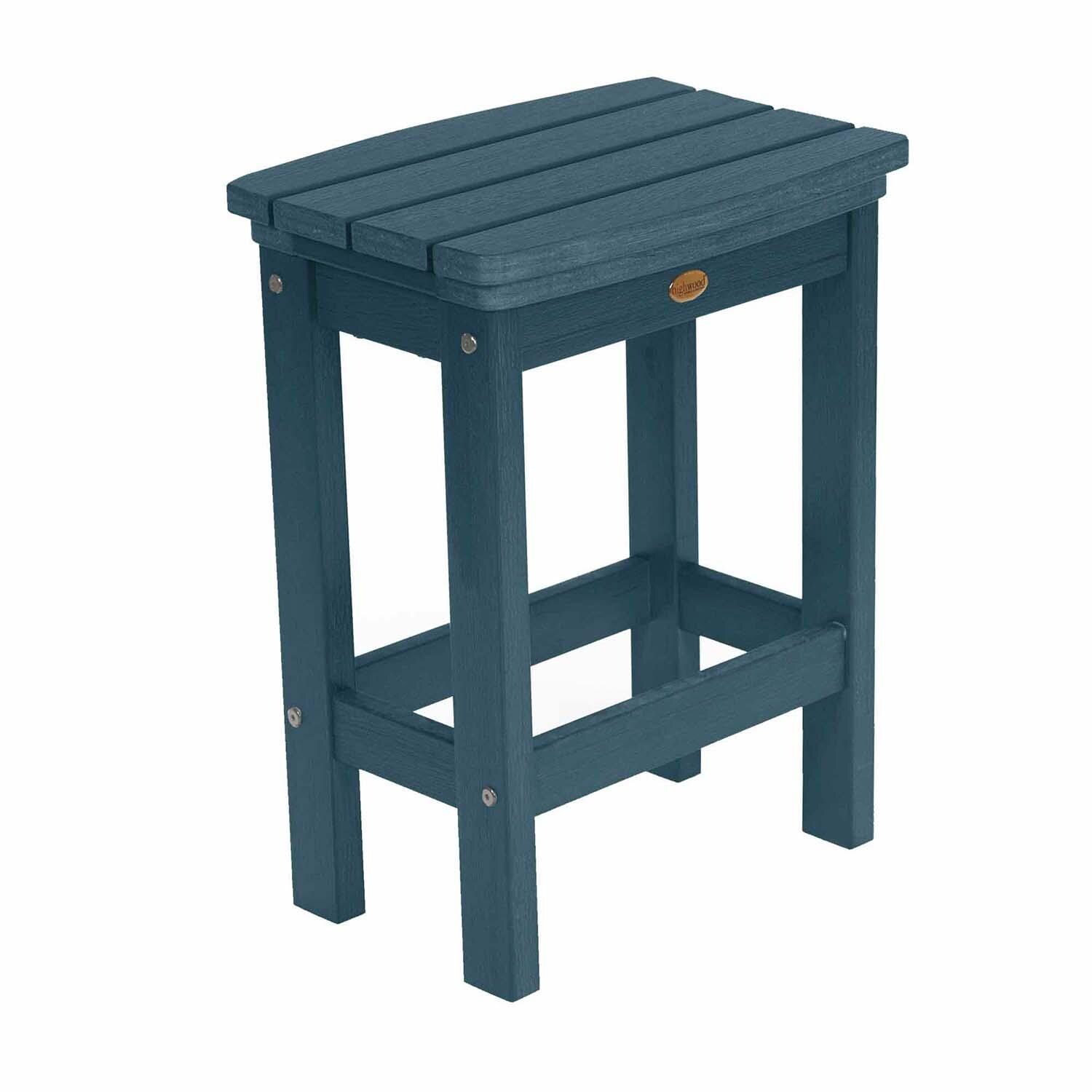 Hart Lane 3 Pc Recycled Plastic Counter Height Dining Stool in Nantucket Blue By Lakeview - White Background thumbnail