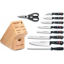 Wusthof Gourmet 10-Piece Knife Block Set - Natural image