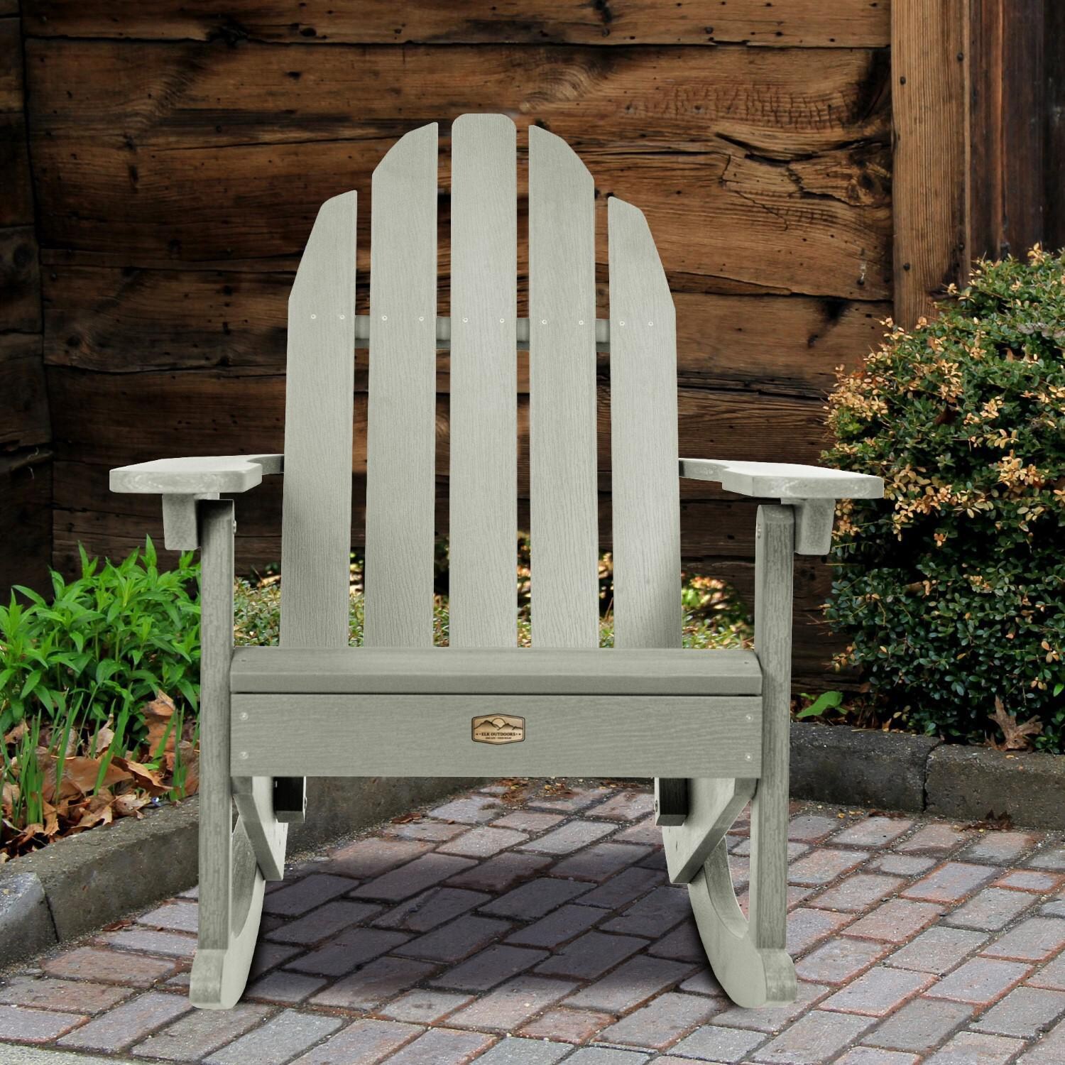 Lakeview The Charmville Adirondack Rocking Chair - Eucalyptus - Front thumbnail