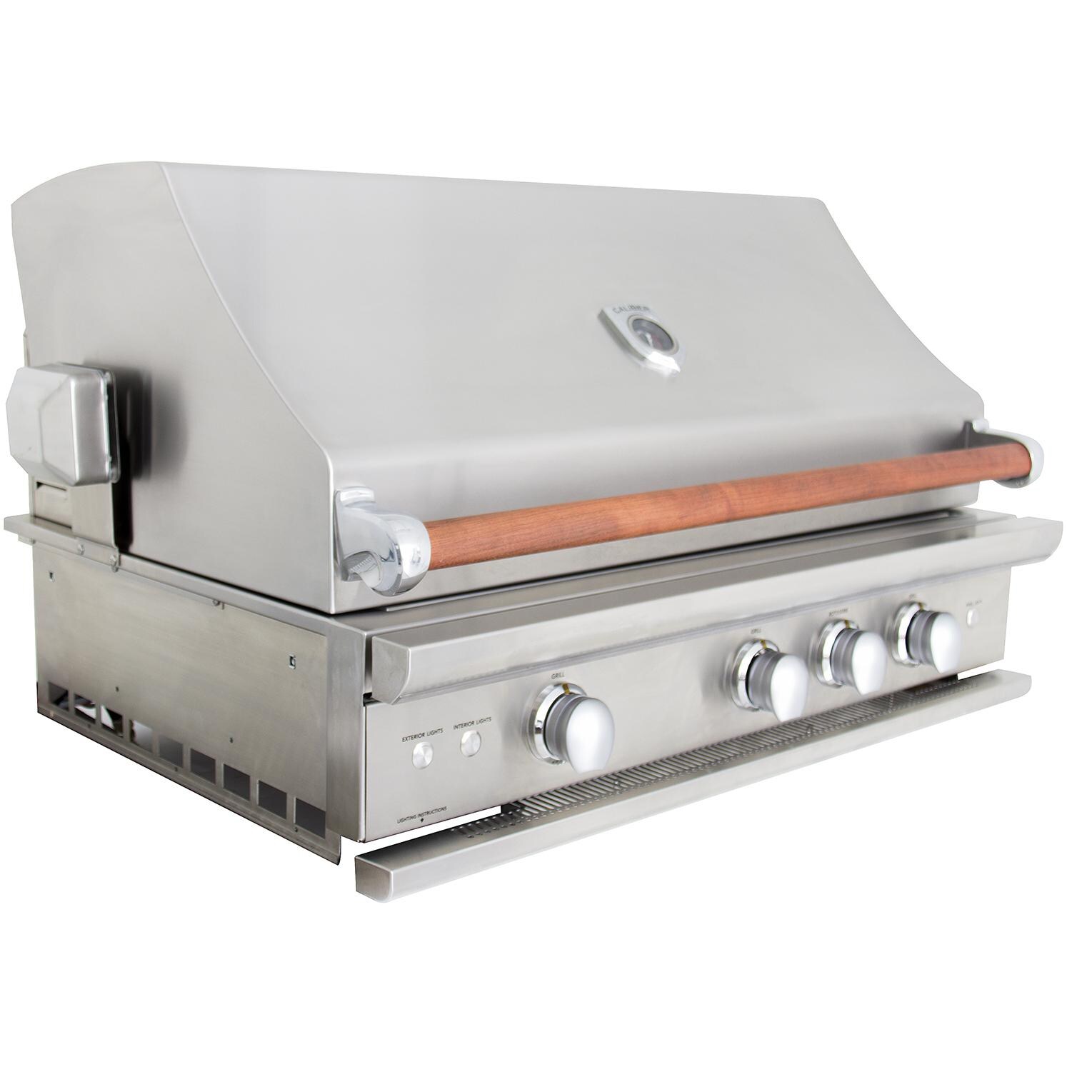 Caliber CrossFlame Pro Gas Grill - Angled View With Lid Closed thumbnail