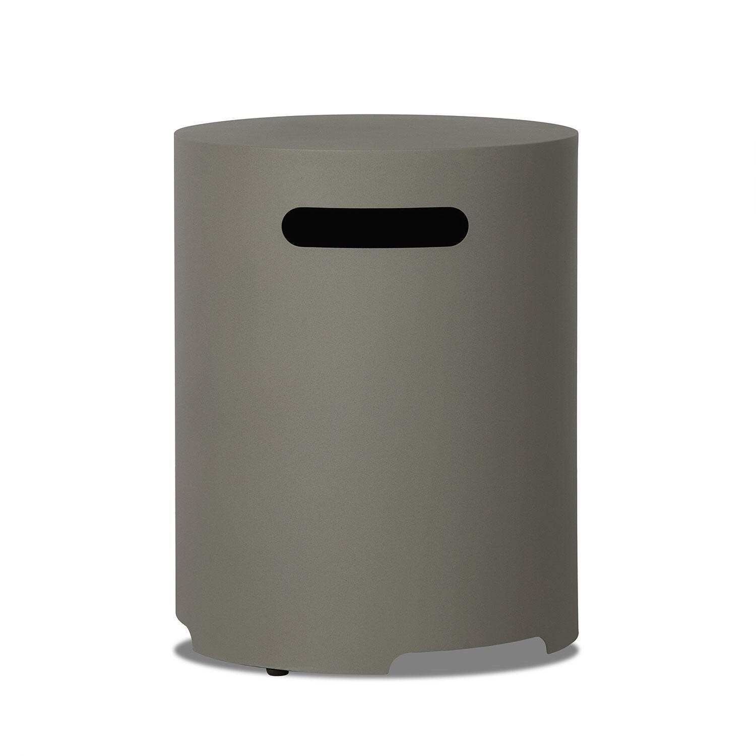 20-in Round Metal Propane Tank Cover in Mist Gray by Lakeview Outdoor Designs - Handle - Detail thumbnail
