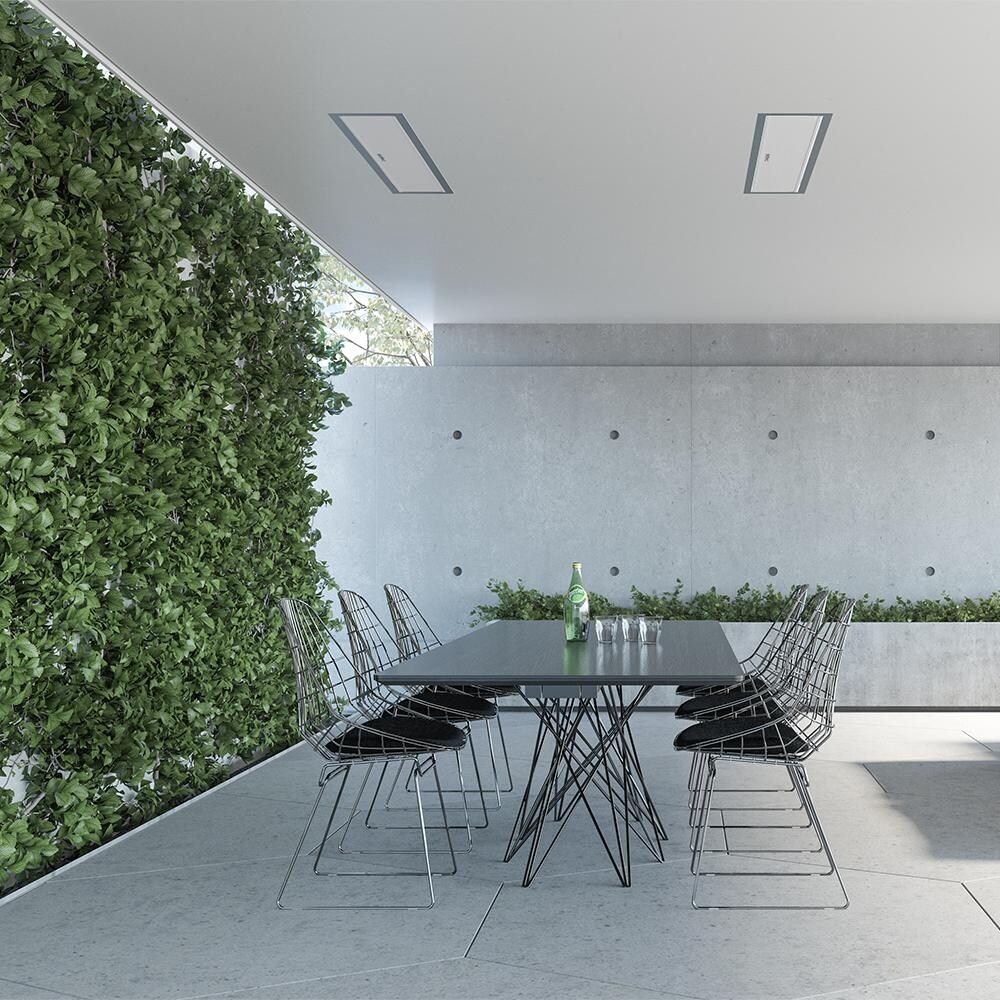 Bromic BH3622005 53-Inch 4500W Dual Element 208V White Electric Infrared Heater - Recessed thumbnail