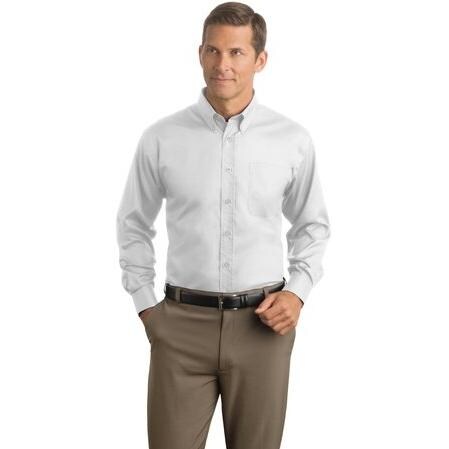 Red House Herringbone Non-Iron Button-Down Shirt 4XL - White